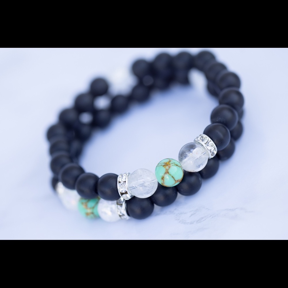White quartz bracelet